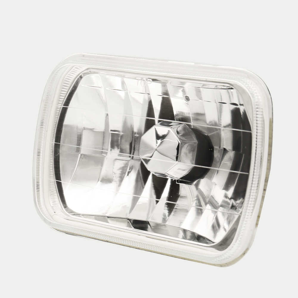 Car headlight on a white background