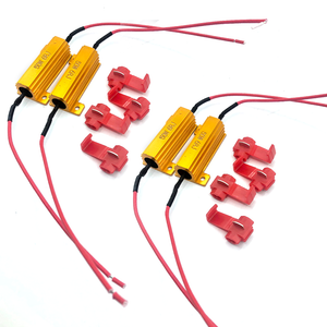 Four Sets of 6ohm 50Watt LED Load Resistor w/ Clips