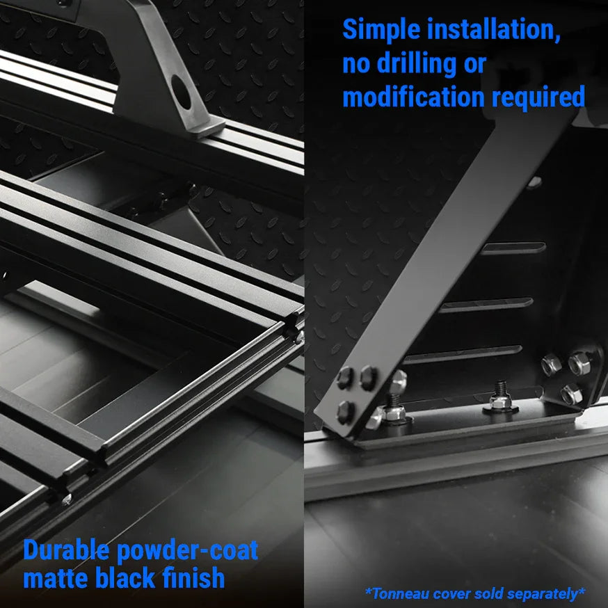 Truck Bed Luggage Rack With T-Slot | Heavy Duty | SYNETICUSA