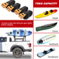 Universal 2-in-1 Aluminum Foldable Canoe / Kayak / Surfboard Carrier Roof Rack J-Bar