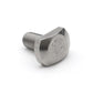 4 pcs M8 Size, Hammer-Head T-Slot Bolts w/ Washer Hex Nuts, Silver, Stainless Steel