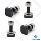 4 pcs M8 Size, T-Slot Bolts (T-Bolts) w/ Washer Hex Nuts, Black, Stainless Steel