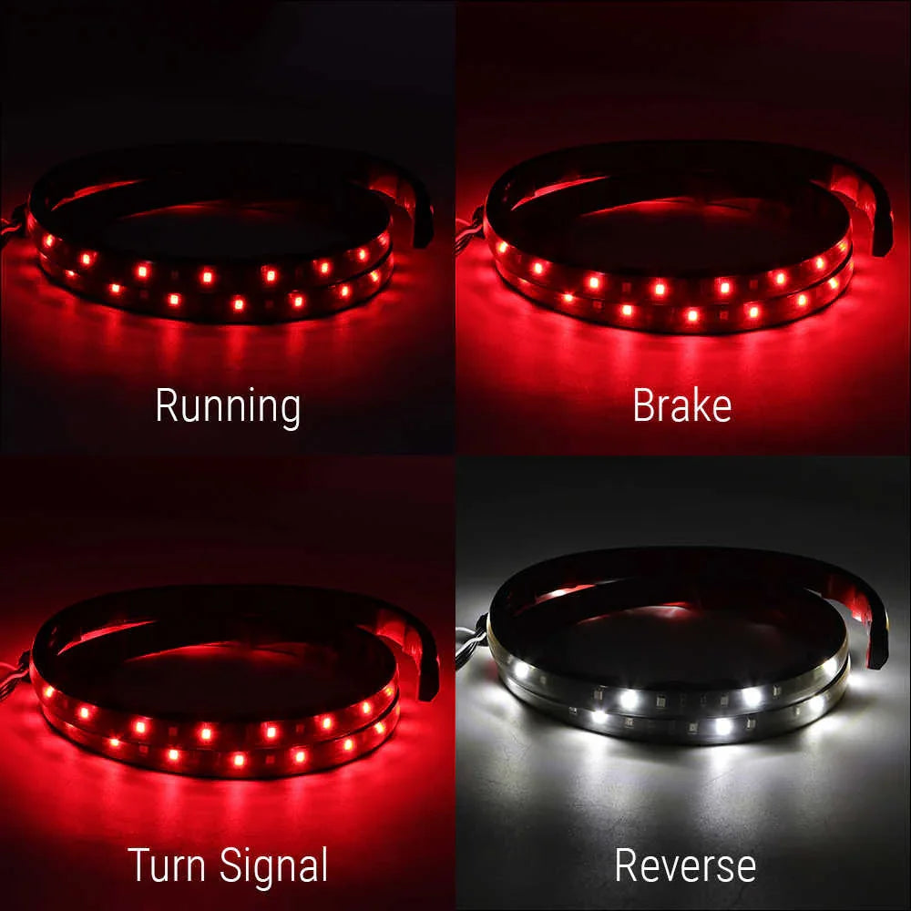 demo of 49" Single Row LED Tailgate Light Strip