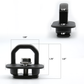 Universal Truck Cargo Tie Down Anchors Hooks for Truck Bed Side Wall Anchors