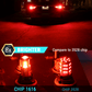 Bright High Quality Brilliant Red Brake LED Light Bulbs Strobe / Flash 1157 3157 7443 Dual Filament