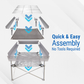 Portable Aluminum Lightweight Fire Pit / BBQ Grill with Ember Mat