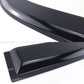 Black car spoiler on a white background