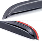 Car spoiler with red accent on a white background