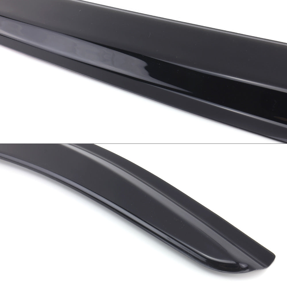 Two black car spoilers on a white background