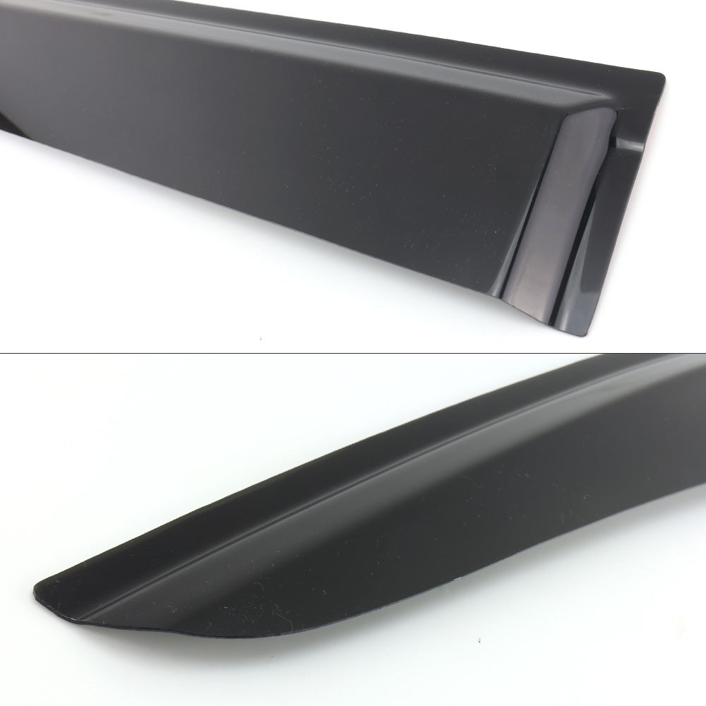 Black car spoiler on a white background