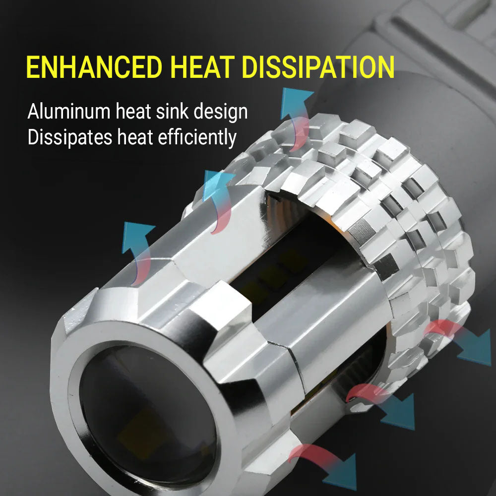 LED bulb with aluminum heat sink for efficient heat dissipation
