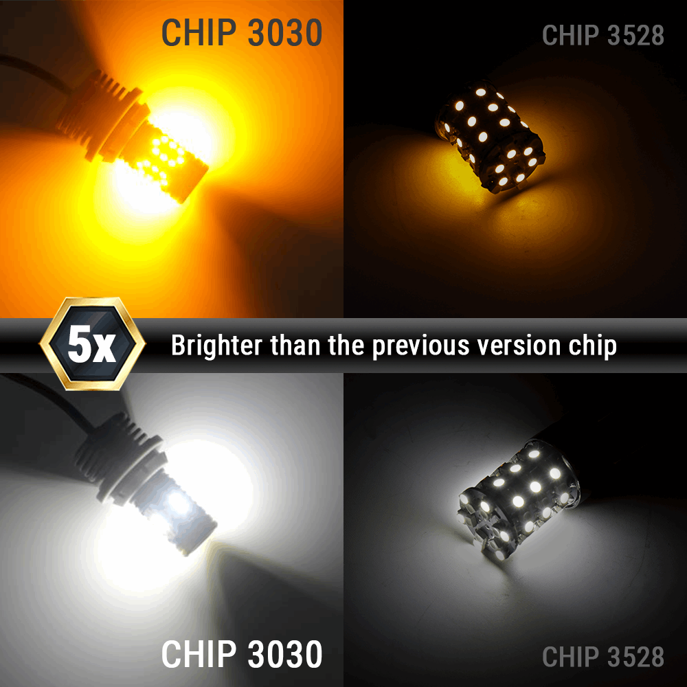 6th Gen All-in-One Error-Free Dual Color Switchback Front Turn Signal Light Bulbs