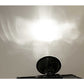 Close-up of a car headlight with a white background
