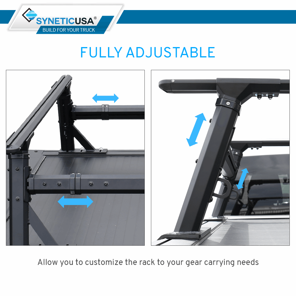 [2-in-1 Bundle] Gladiator Retractable PRO Tonneau Cover w/ Rack System