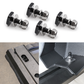 4 pcs M8 Size, T-Slot Bolts (T-Bolts) w/ Washer Hex Nuts, Black, Stainless Steel