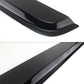 Black car spoiler on a white background