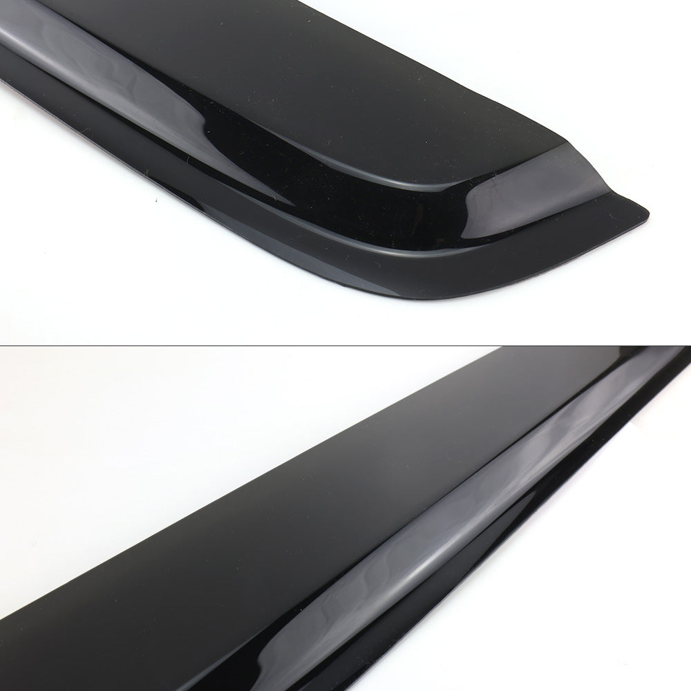 Black car spoiler on a white background