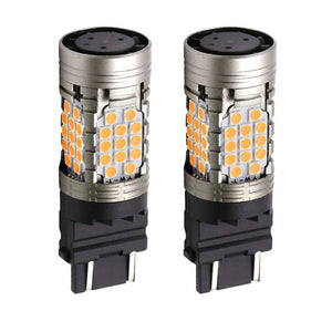 CANBUS Error Free All-in-One 3000K LED Turn Signal Bulbs 3157 7443 1157 Anti-Hyper Flash