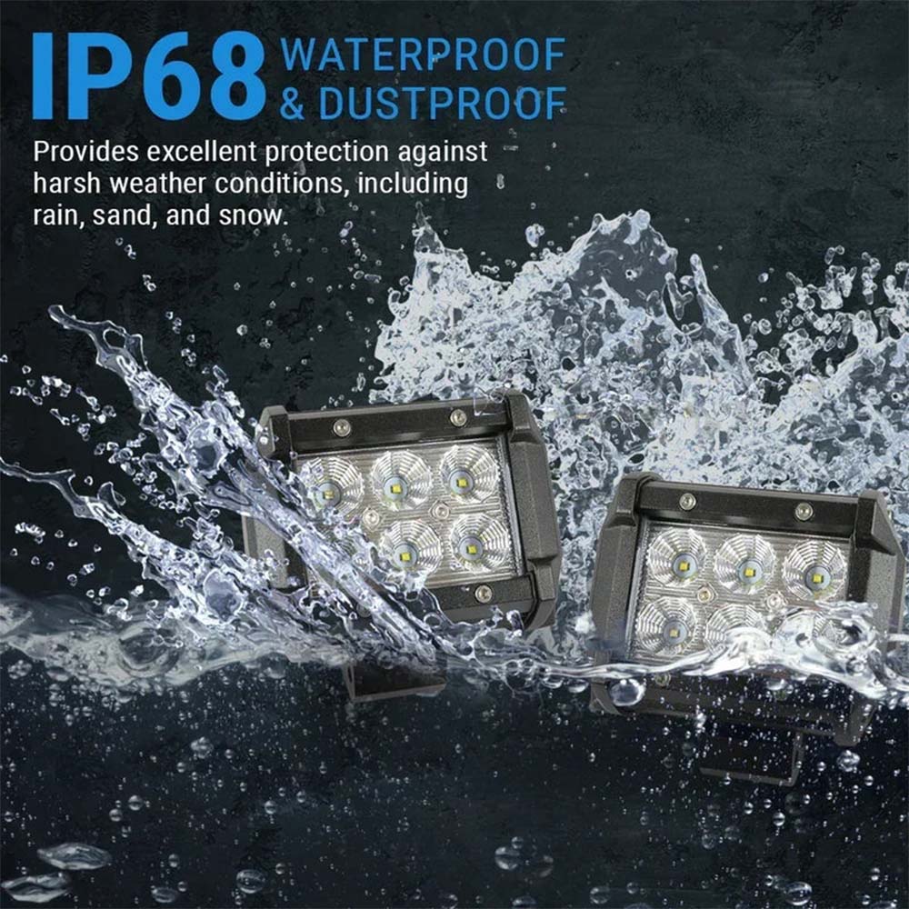 IP68 waterproof and dustproof 18W 4-inch LED spot lights for off-road vehicles