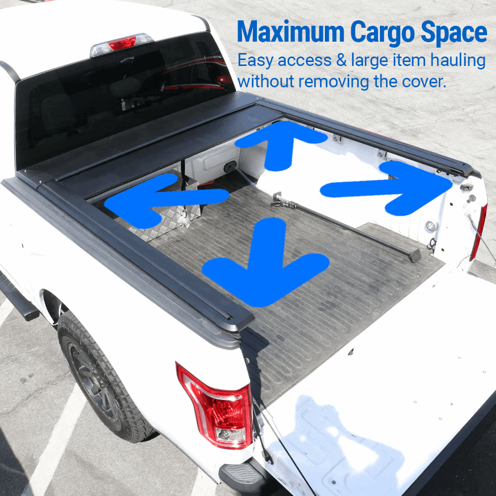 [2-in-1 Bundle] Toyota Tacoma Retractable Tonneau Cover w/ Rack System