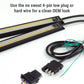 LED light bar with wiring harness on a white background