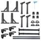SYNETICUSA® Universal Aluminum Adjustable Truck Bed Ladder Rack