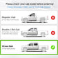 Comparison chart of Chevy Silverado/GMC Sierra truck cab types with visual indicators.