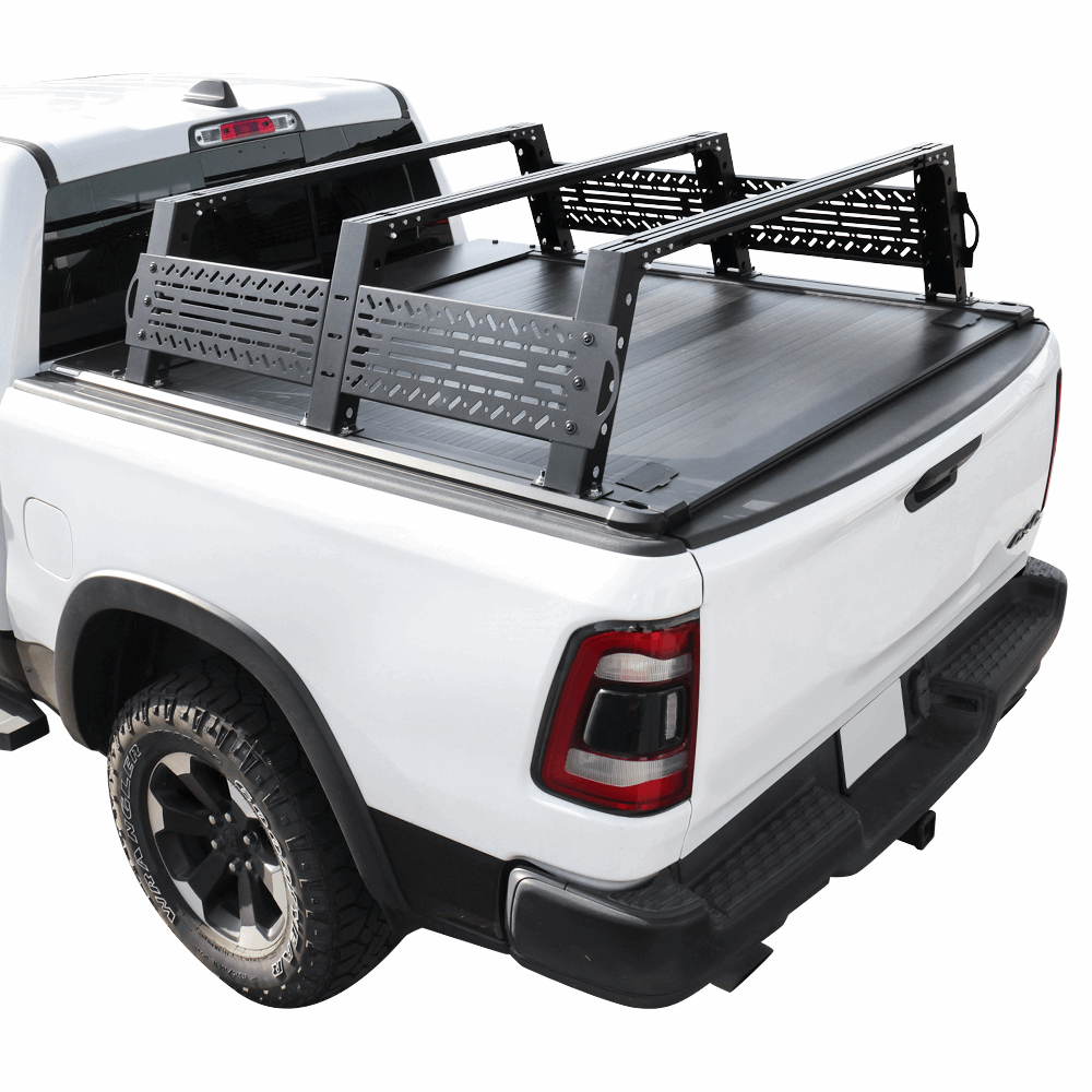 [2-in-1 Bundle] Nissan Frontier MR Retractable Tonneau Cover w/ Rack System