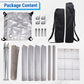 package content for aluminum portable barbecue grill
