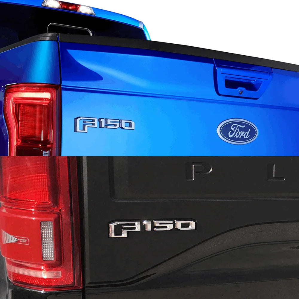 2021 Ford F150 Emblem Overlay Ford F150 Fender & Tailgate Decal Overlay Stickers - 2015-2017 Models, Vinyl Graphics 2018 Ford F150 - Foto 8