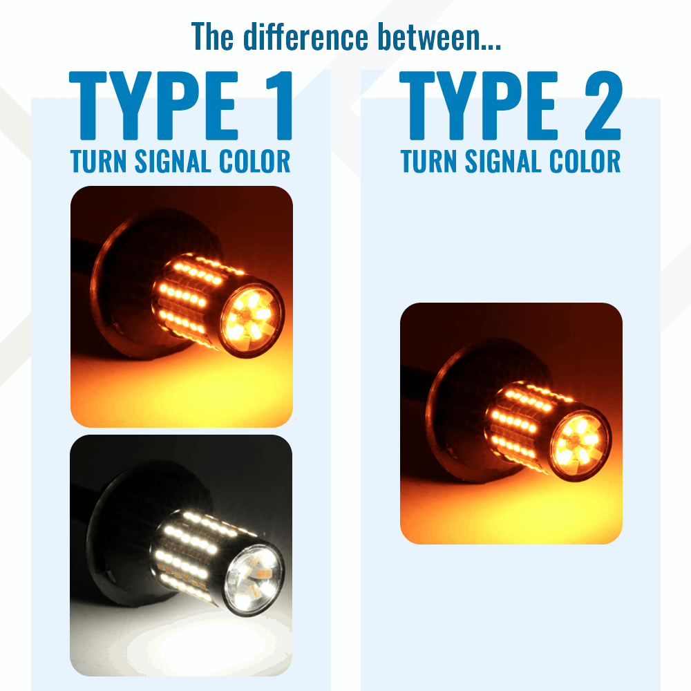 3rd Gen 120-LEDs White/Amber Switchback Front Turn Signal Light Bulbs