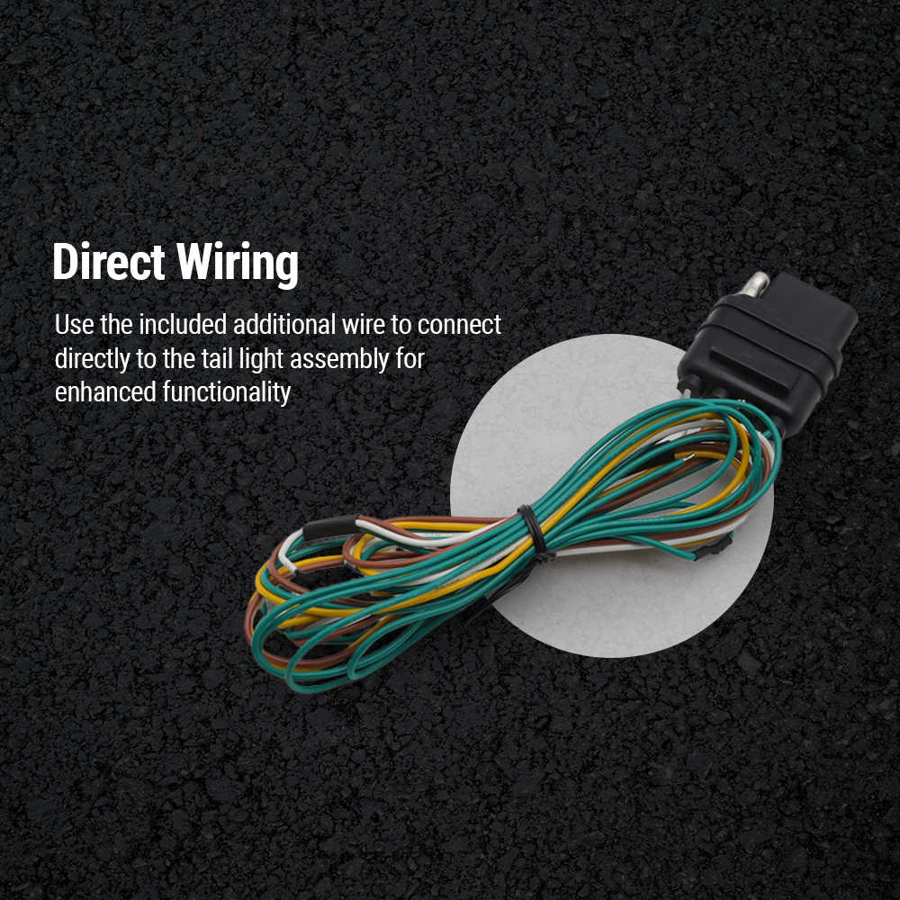 Car wiring harness with plug on a black background