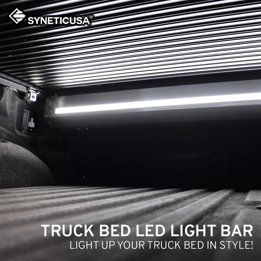 2-Pack 17" LED Truck Bed Light Bars – 6000K White With Switch & Screws, Plug & Play