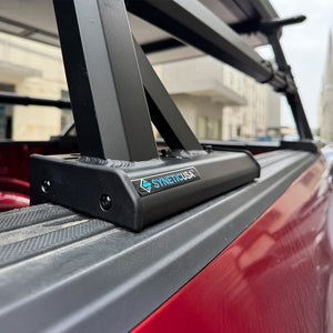 SYNETICUSA® Universal Aluminum Adjustable Truck Bed Ladder Rack