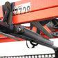 Close-up of a ladder roller with a blurred background