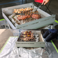 Portable Aluminum Lightweight Fire Pit / BBQ Grill with Ember Mat