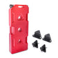 Plastic Portable Spare Gallon / Liter Fuel Tank Gas Container, Red, w/ Key Sets