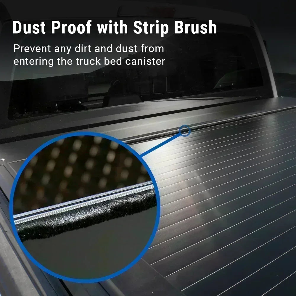 Syneticusa ER Power Retract Hard Tonneau Cover With Rack Fit 2016-20