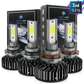 COB-F2 Series SYNETICUSA High/Low Beams LED Foglight Off-Road-Use Light Bulbs 6000K