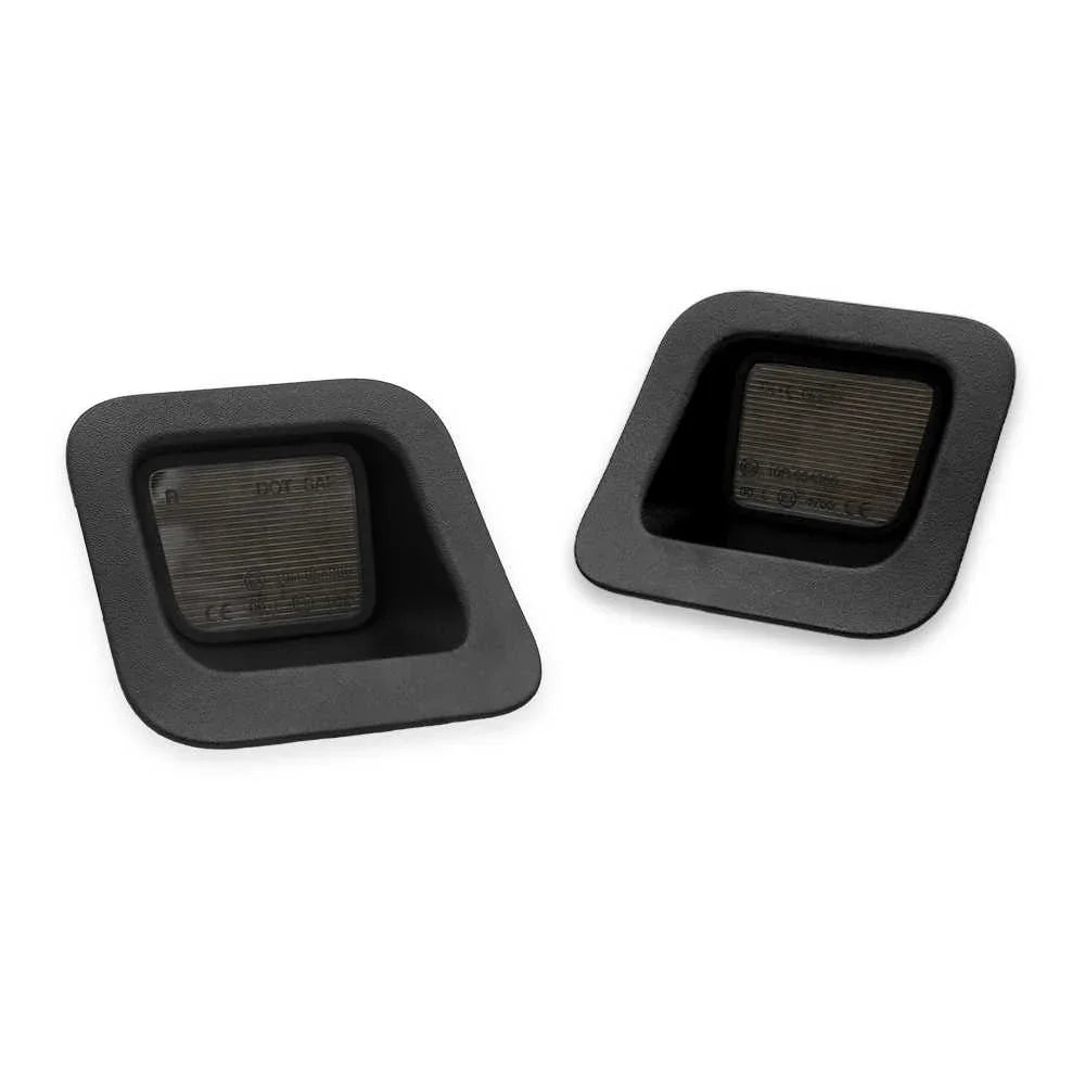 two led license plate light assembly for ram 1500 in white background