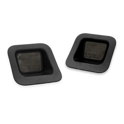 two led license plate light assembly for ram 1500 in white background