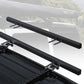 Roof rack system on a vehicle with 'Wild Land' branding in the background.