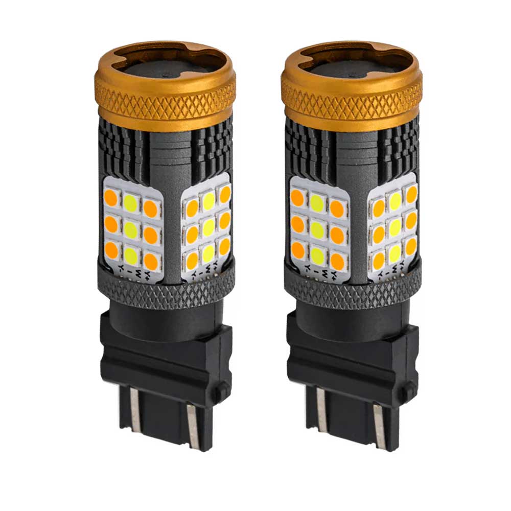 7th Gen CANBUS Error Free White/Amber Switchback Front Turn Signal Light Bulbs