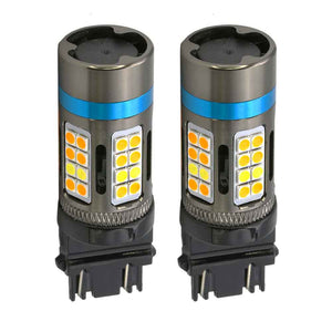3rd Gen CANBUS All-in-One Error Free White/Amber Switchback Front Turn Signal Light Bulbs
