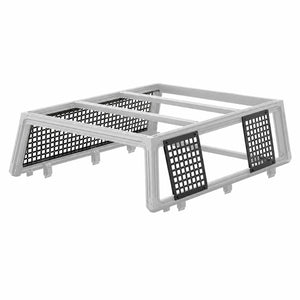 A Flex Modular Cap frame structure with four black grid-patterned panels, shown on a plain white background.