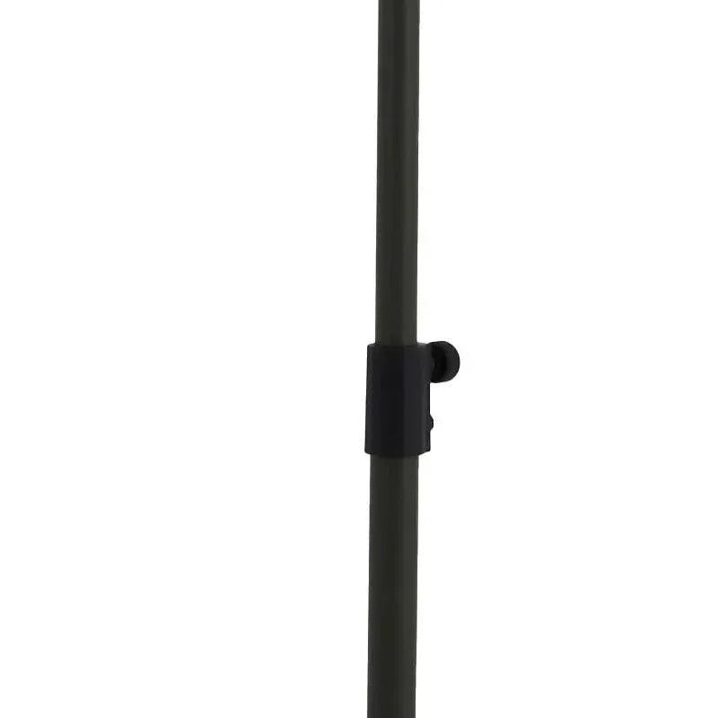 Black metal stand on a white background