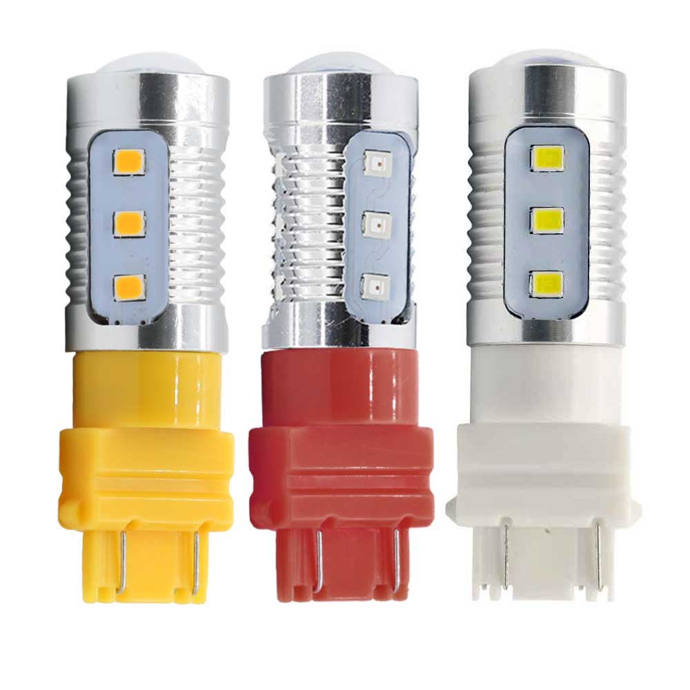 High Power White|Red|Yellow LED Brake Light Bulb Strobe Flash Tail Stop Parking Light