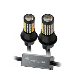 3rd Gen 120-LEDs White/Amber Switchback Front Turn Signal Light Bulbs