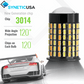 3rd Gen 120-LEDs White/Amber Switchback Front Turn Signal Light Bulbs