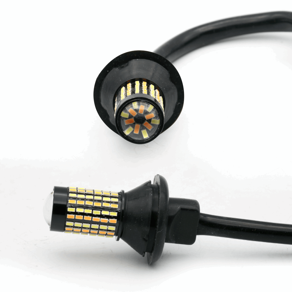 3rd Gen 120-LEDs White/Amber Switchback Front Turn Signal Light Bulbs